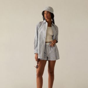 パンツ kith Women Ida Logo Stripe Boxer Short Kith Women Ida Logo Stripe Boxer Short - Orbit | Parallel