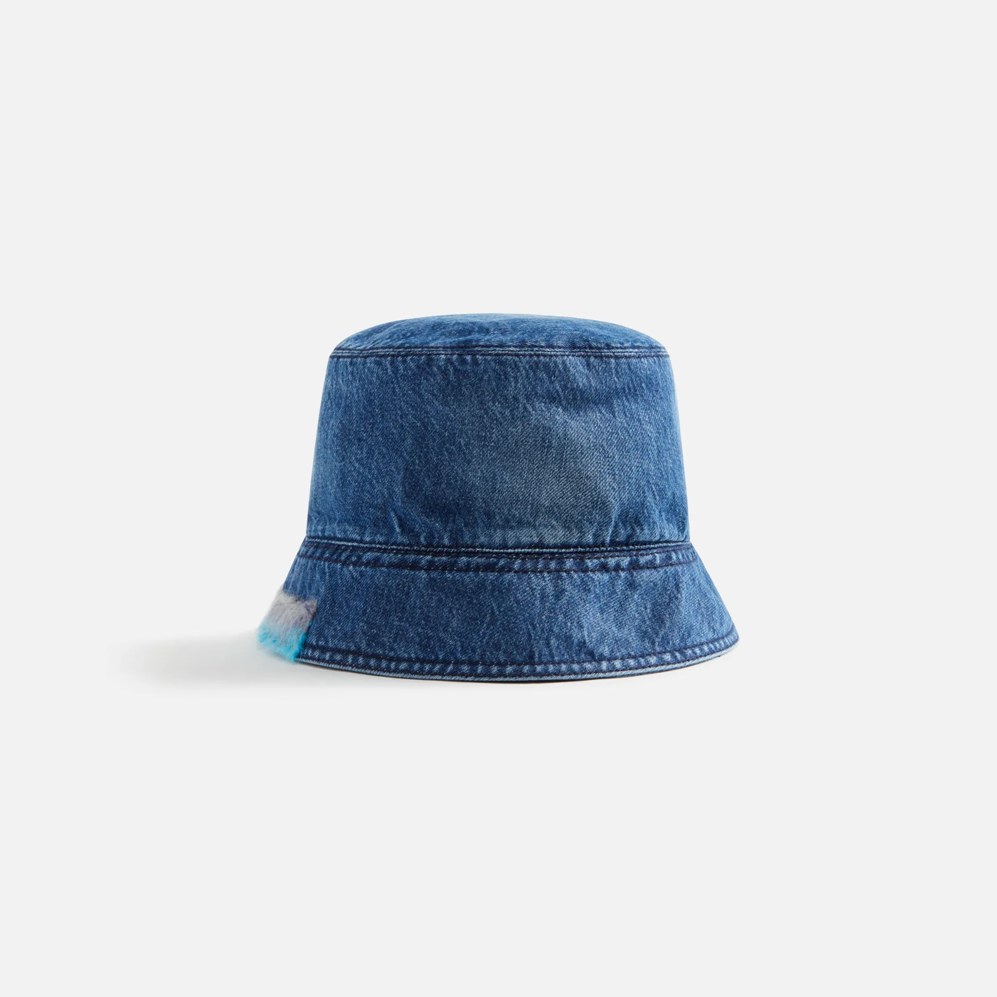 Marni Stonewashed Organic Denim Mohair Bucket Hat - Iris sold by Kith product image thumbnail 2