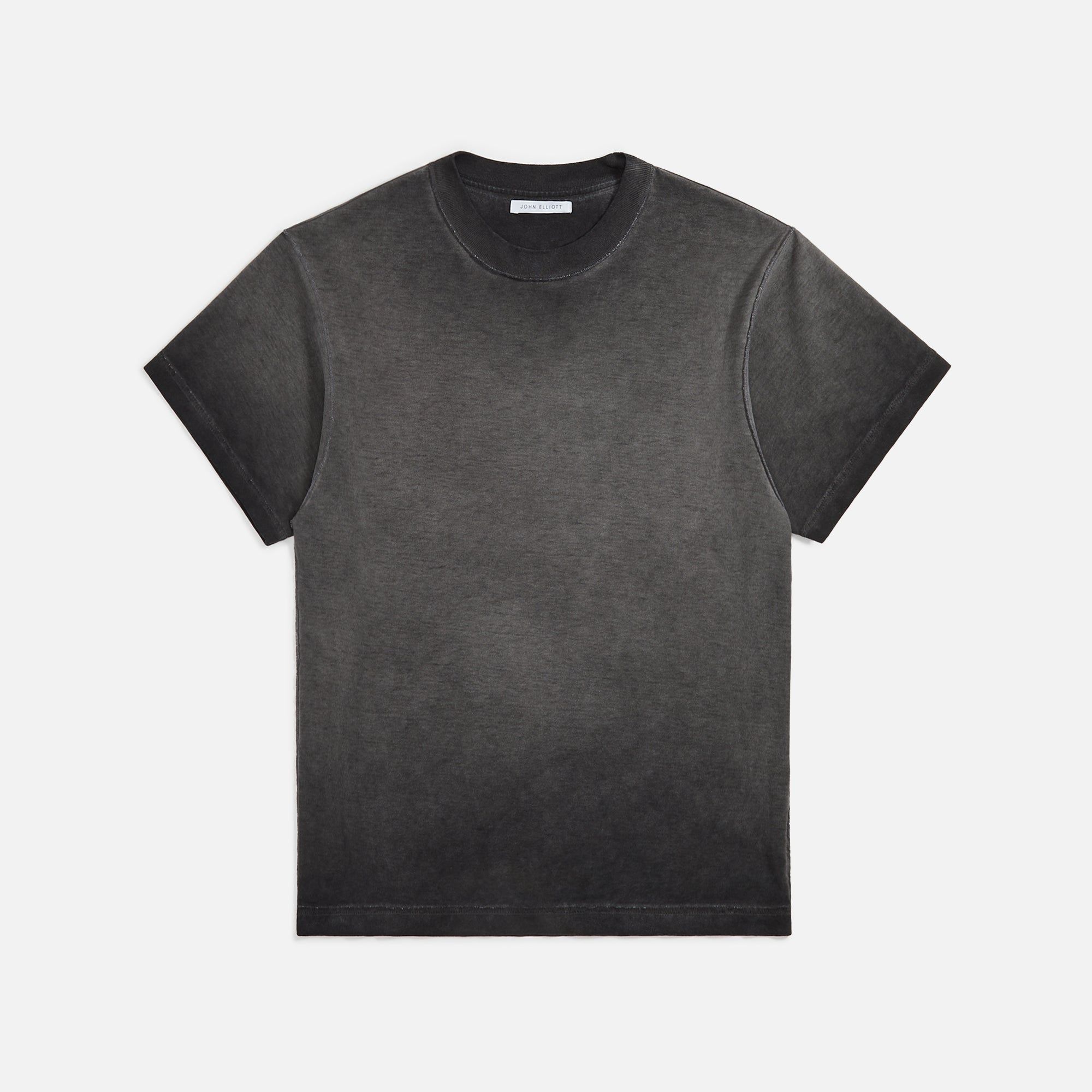 John Elliott Phoenix Oil Wash Cropped Tee - Black sold by Kith