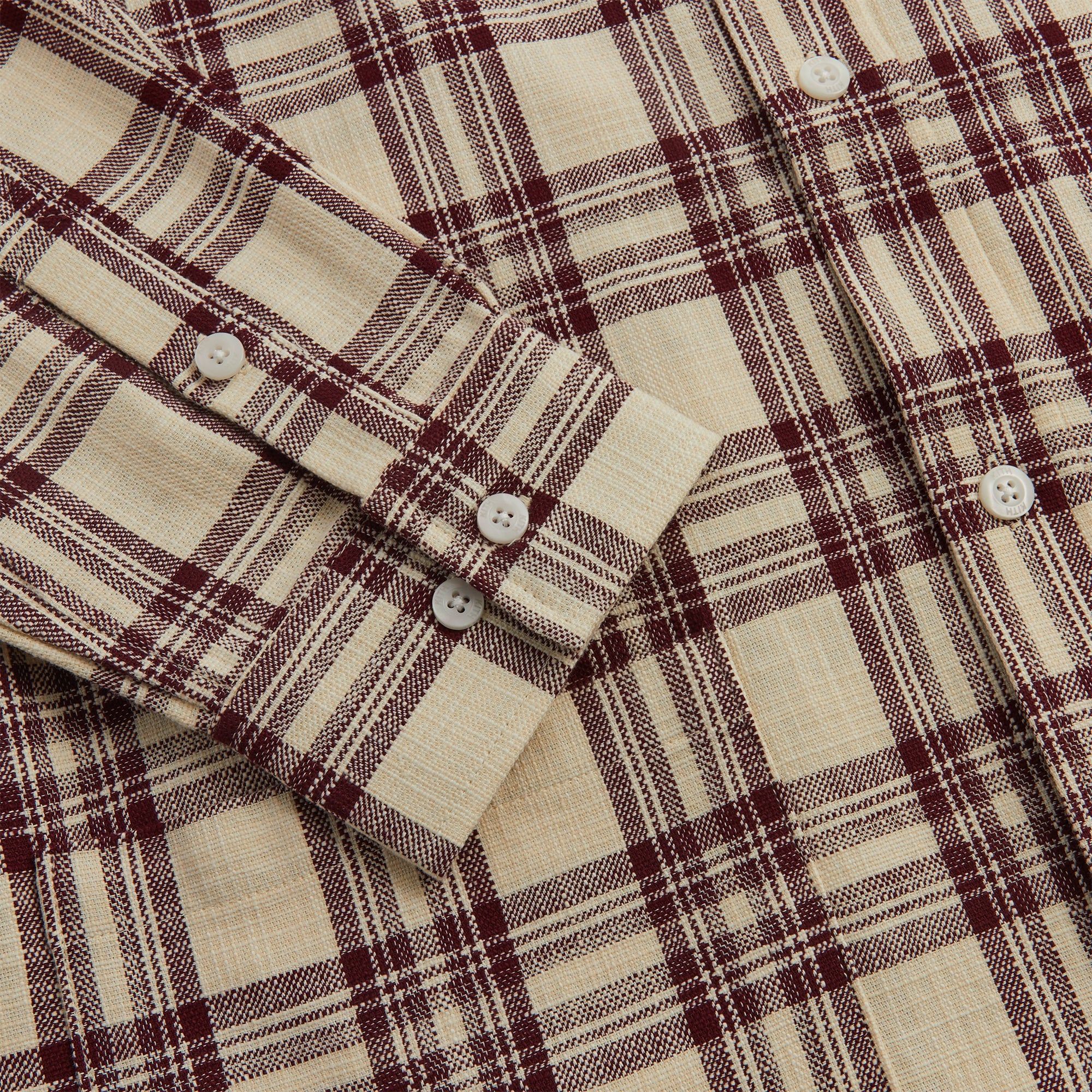 Kith L/S Boxy Collared Overshirt - Magma sold by Kith product image thumbnail 6