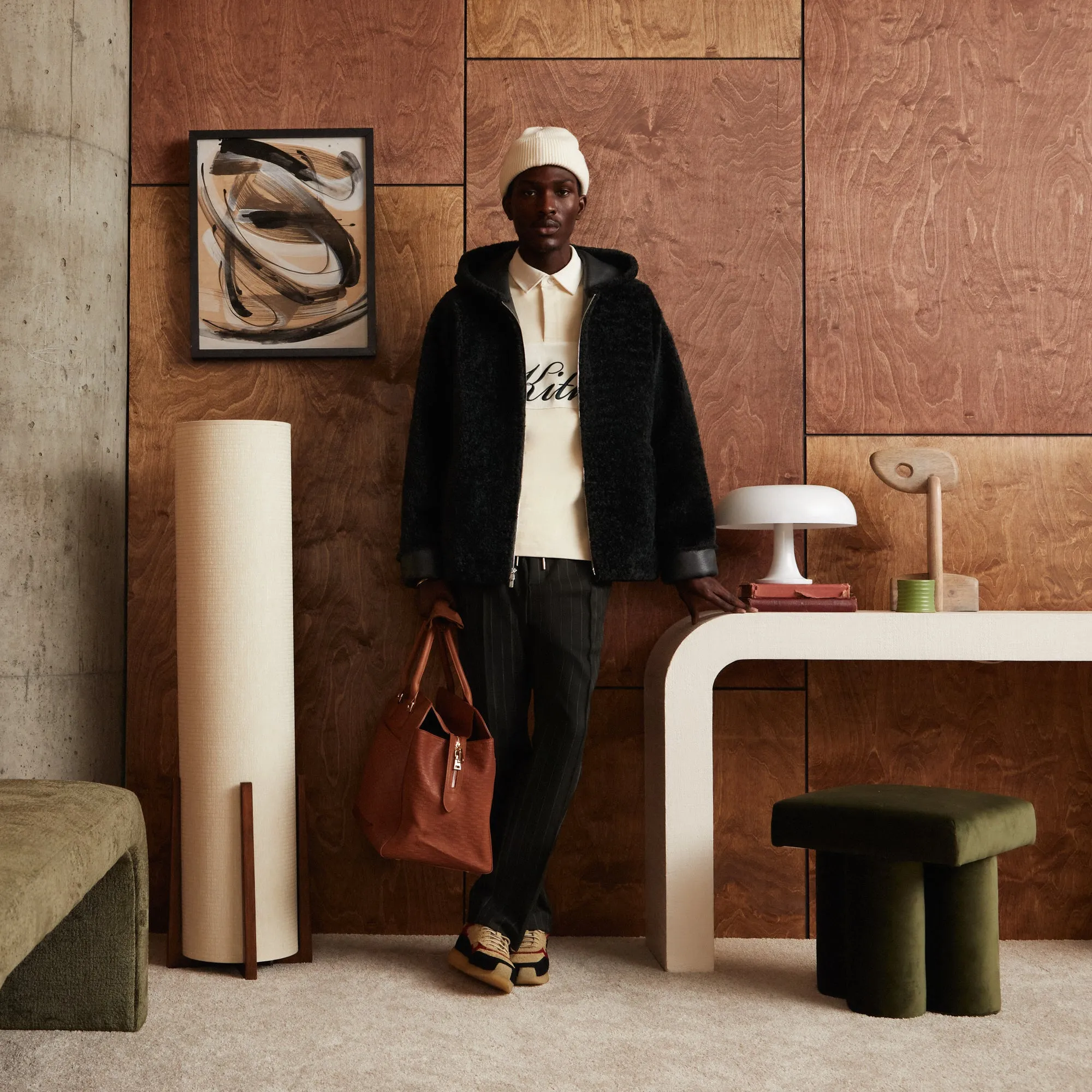 Kith Ryer Hooded Shearling Jacket - Stadium sold by Kith product image thumbnail 4