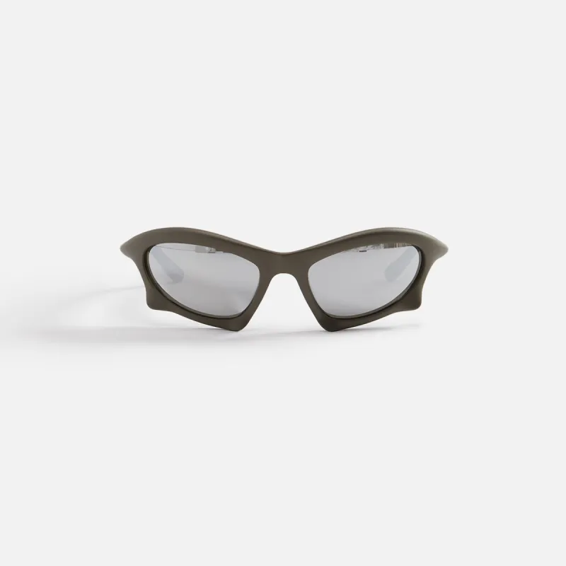Balenciaga Pointed Racing Frame - Grey / Silver Mirror made by Balenciaga