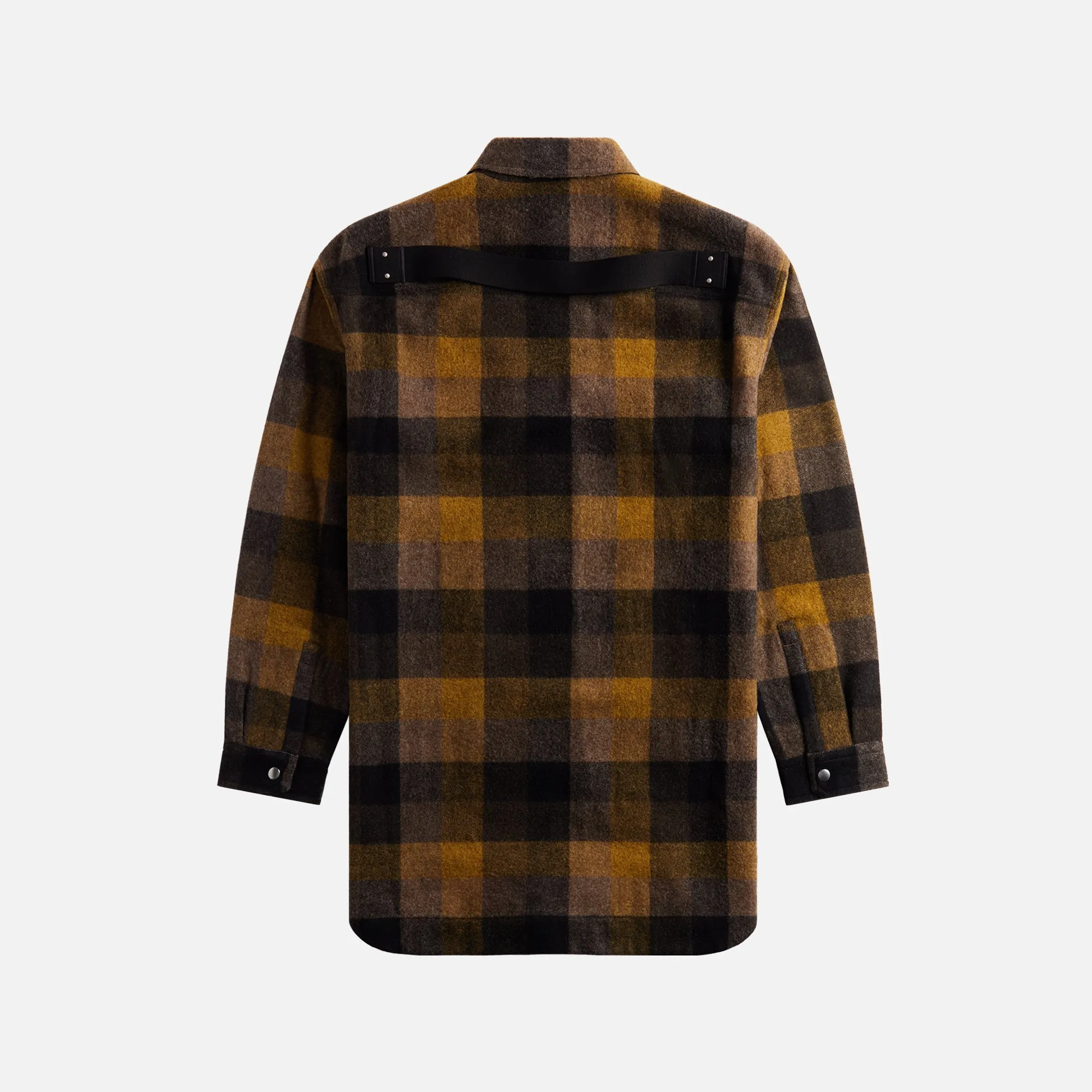 Rick Owens Oversized Outershirt - Honey Plaid sold by Kith product image thumbnail 2