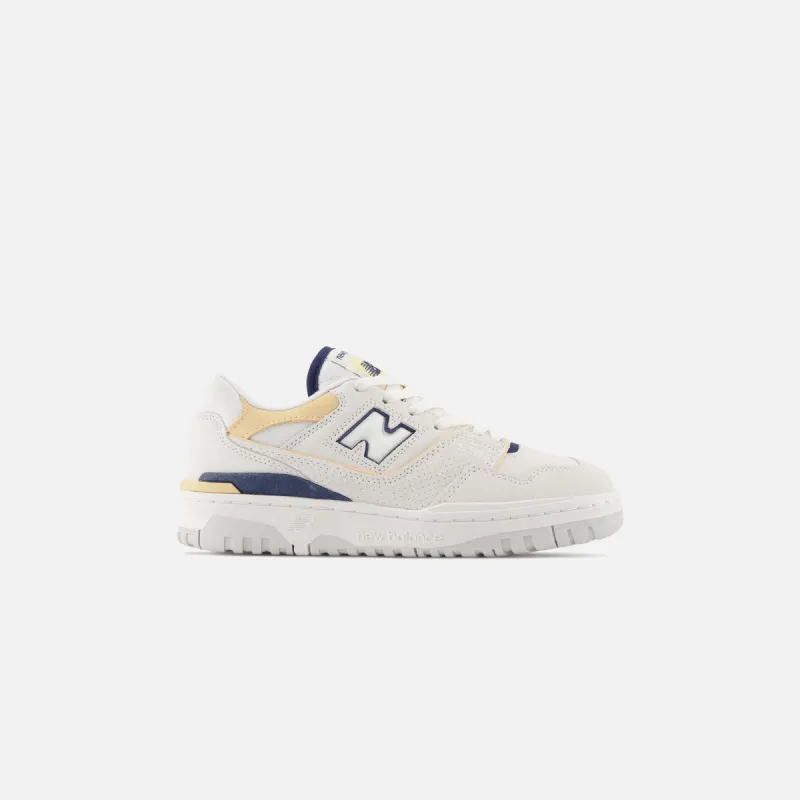 New Balance WMNS 550 - Sea Salt / Navy / Raw Sugar sold by Kith