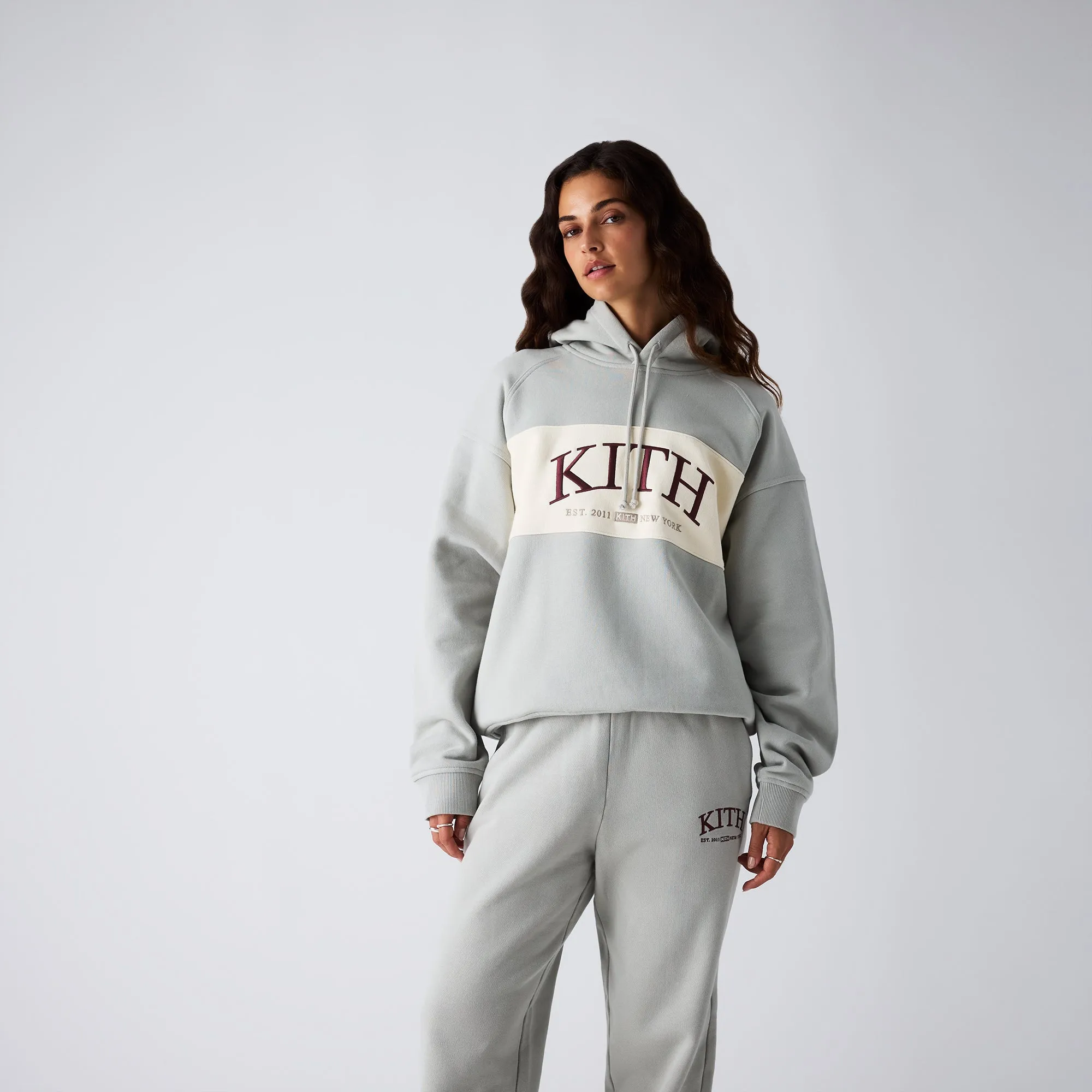 Kith Women Maverick Panelled Hoodie - Pacify sold by Kith product image thumbnail 2