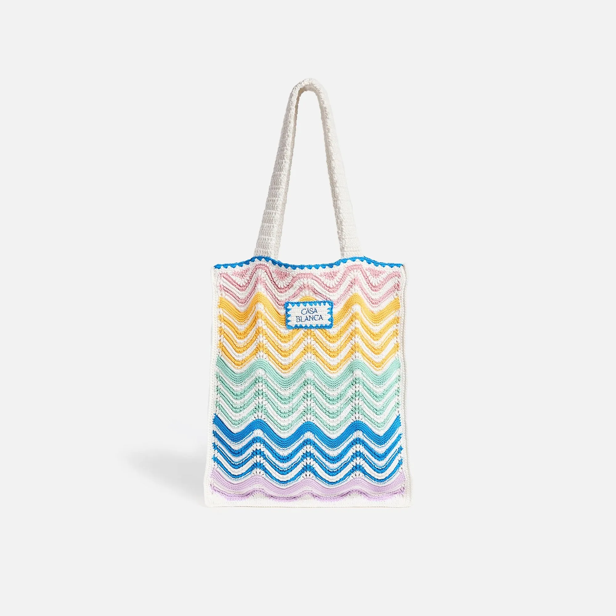 Casablanca Wave Crochet Bag - Gradient sold by Kith