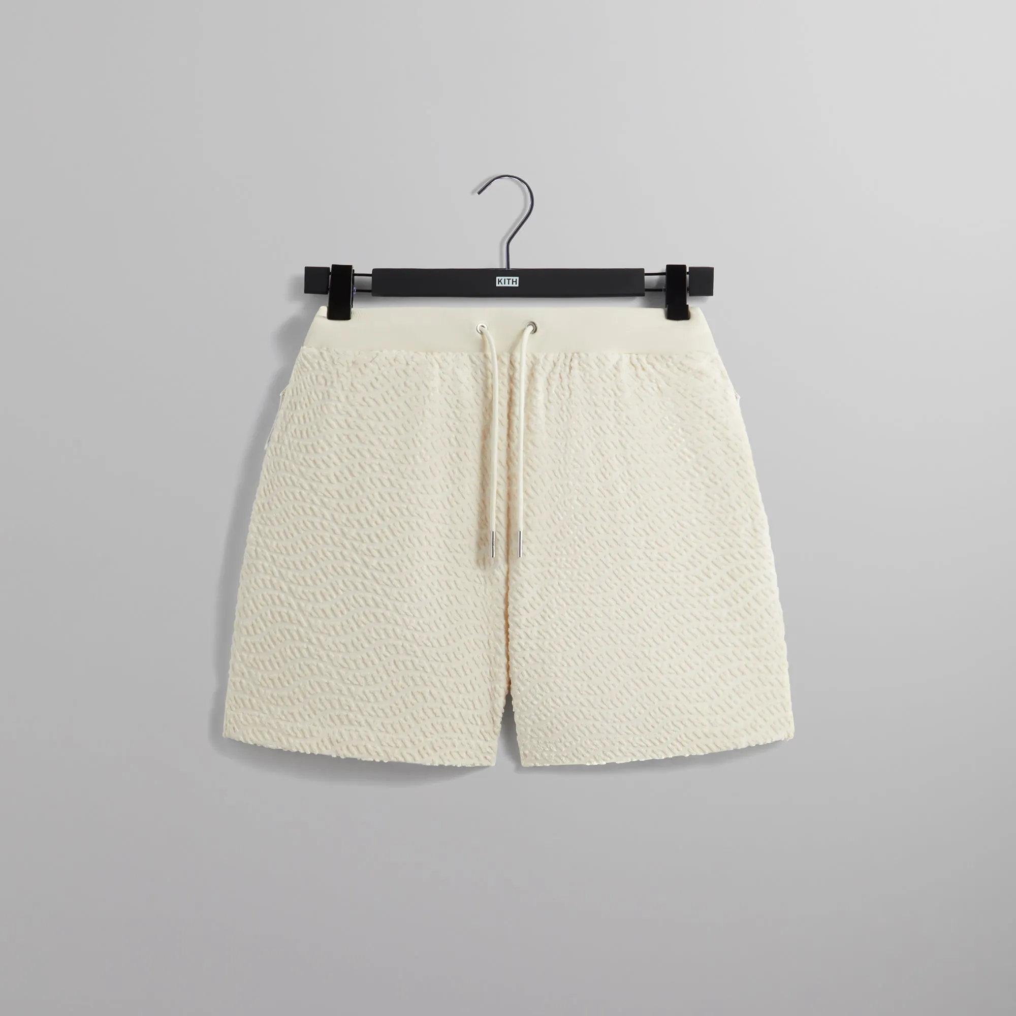 Kith Wavy Monogram Terry Graham Short - Sandrift sold by Kith