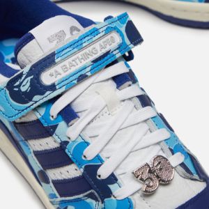 adidas x Bape Forum Low 84 - Blue / White sold by Kith