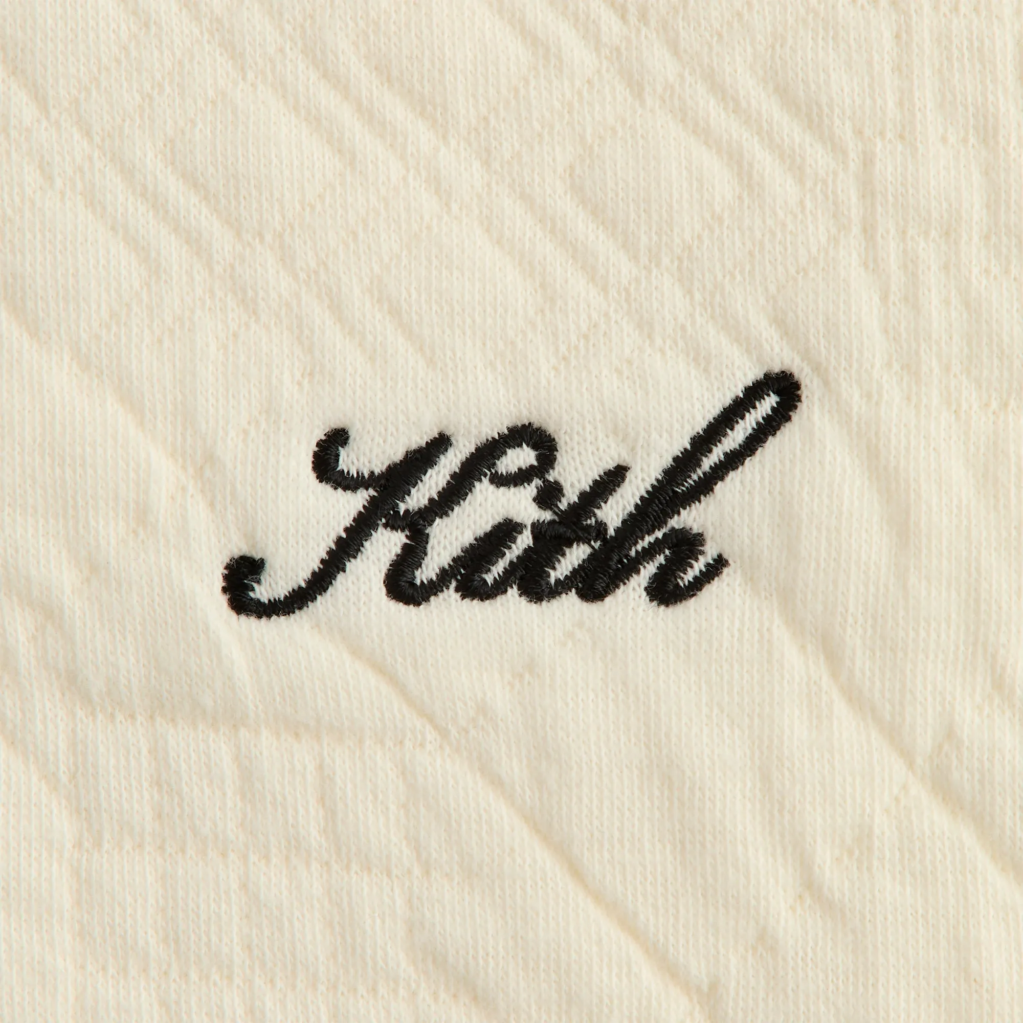 Kith Mixed Stitch Interlock Williams III Hoodie - Sandrift sold by Kith product image thumbnail 4