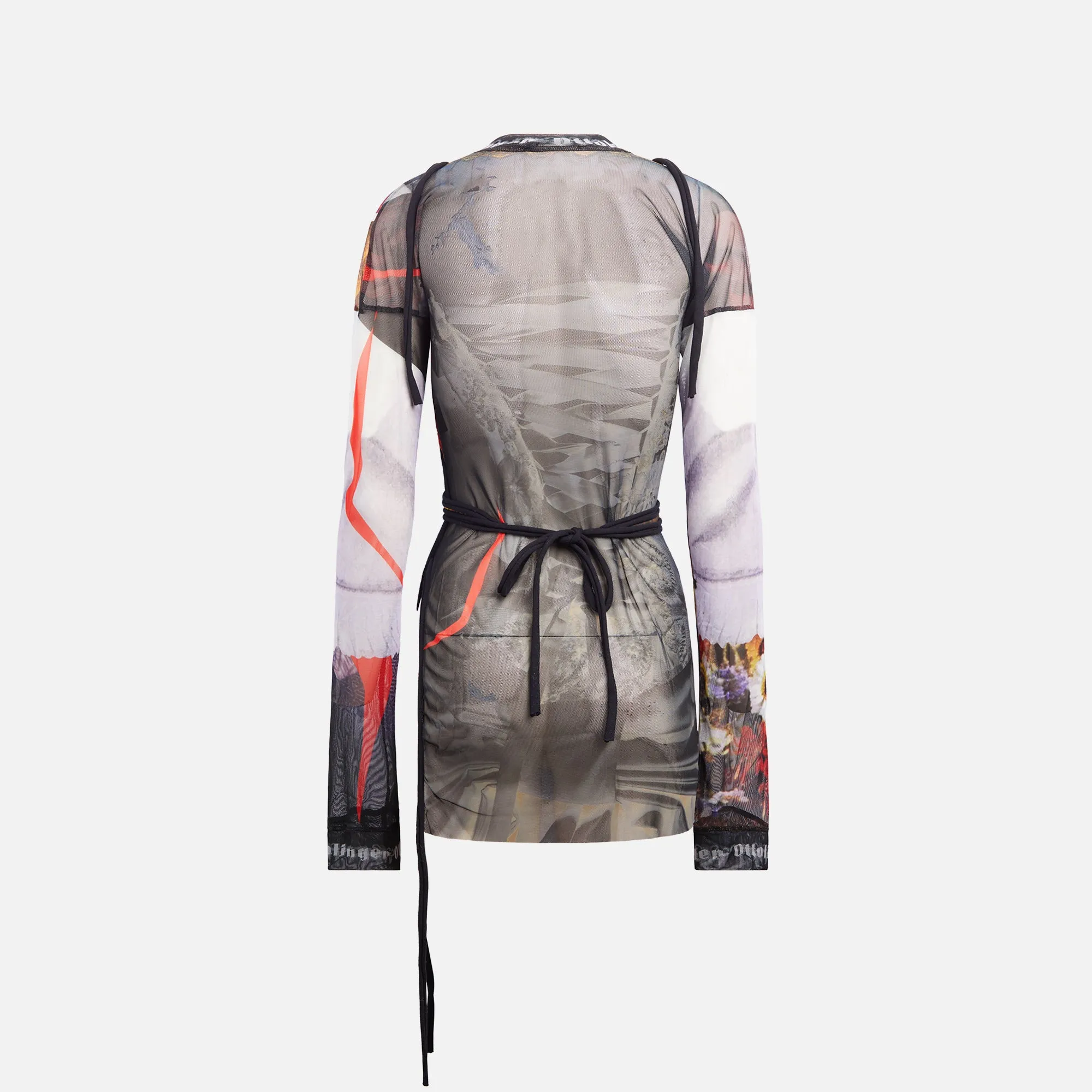 Ottolinger Mesh Deconstructed Long Sleeve Top - Dirndl Print sold by Kith product image thumbnail 2