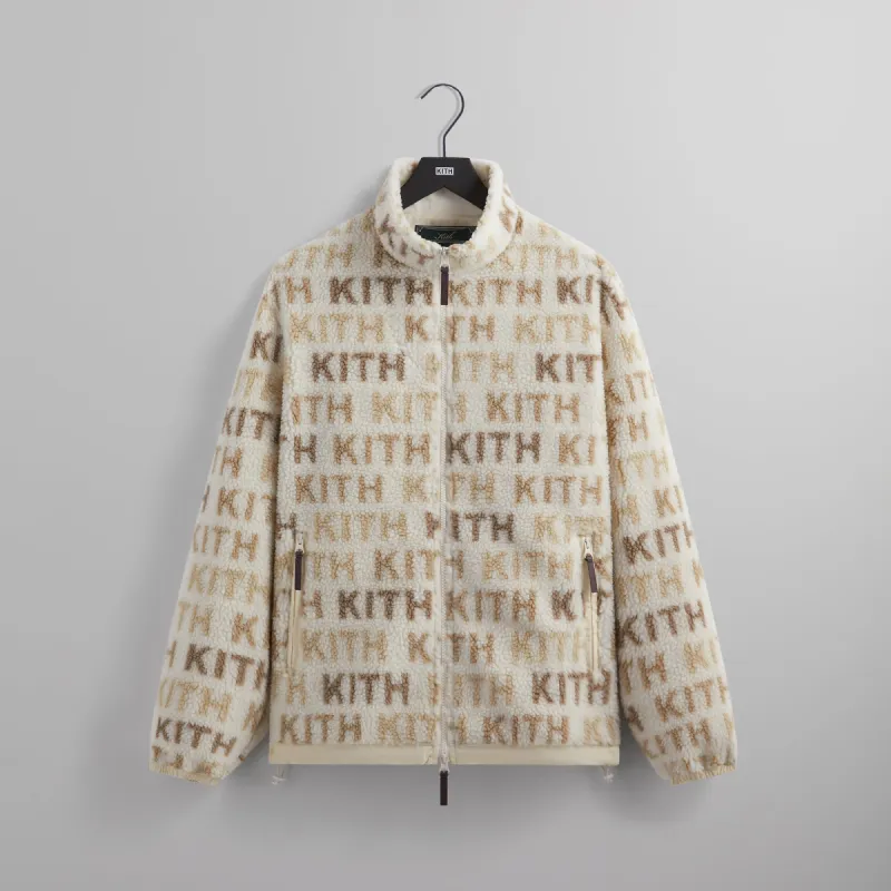 Kith Pinehurst Sherpa Full Zip - Sandrift sold by Kith