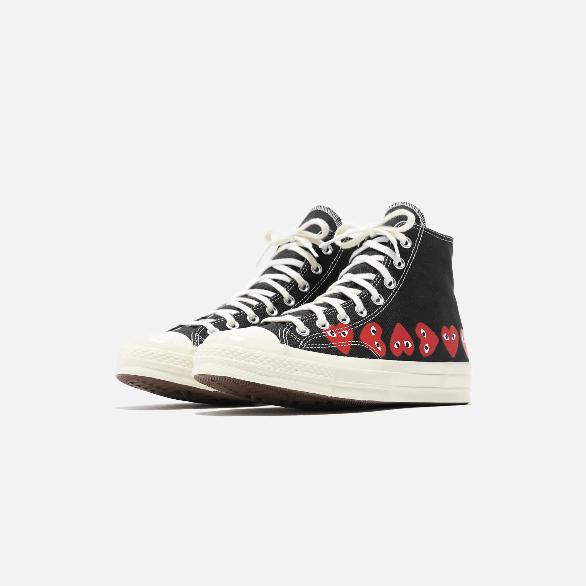 Comme Des Garçons Play x Converse Multi Heart High Top - Black / Red sold by Kith product image thumbnail 2