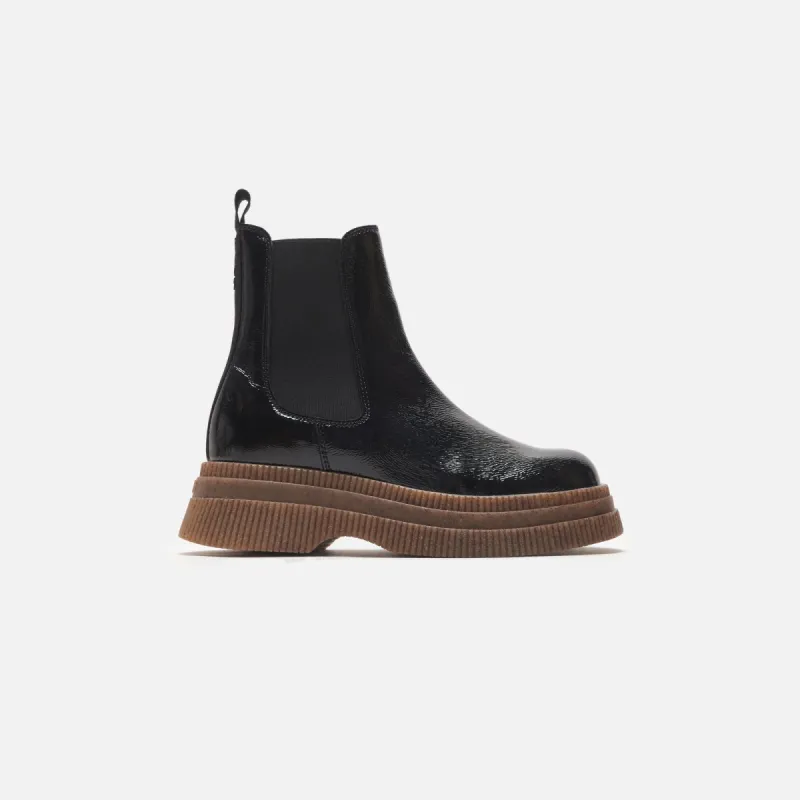 Ganni Creepers Chelsea Boot - Black sold by Kith