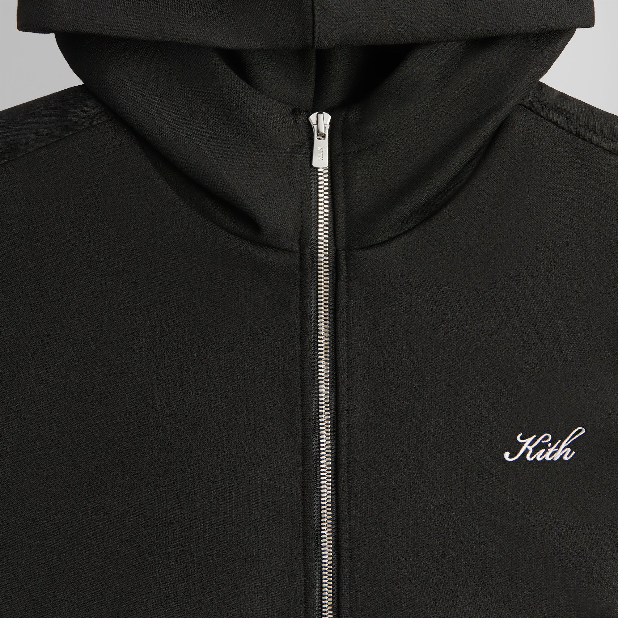 Kith Double Weave Selfridge Zip Up Hoodie - Black PH | Parallel