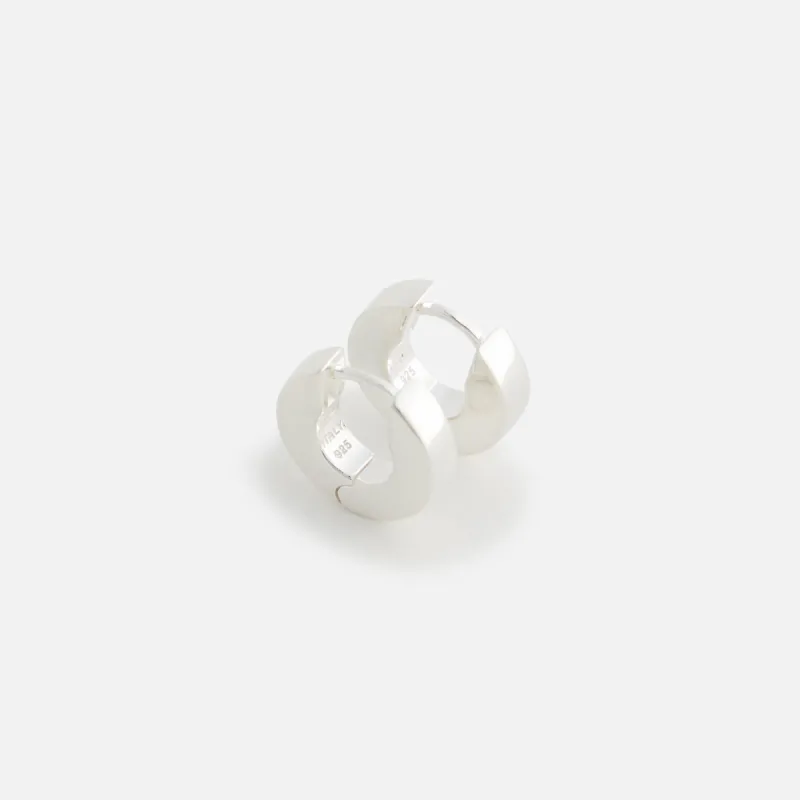 Hatton Labs Edge Hoop Earrings Sterling Silver - Silver sold by Kith