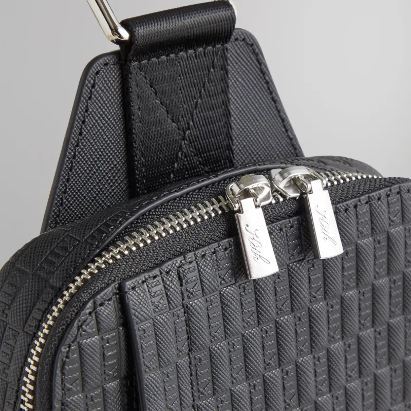 Kith Monogram Leather Stagg Crossbody - Black | Parallel