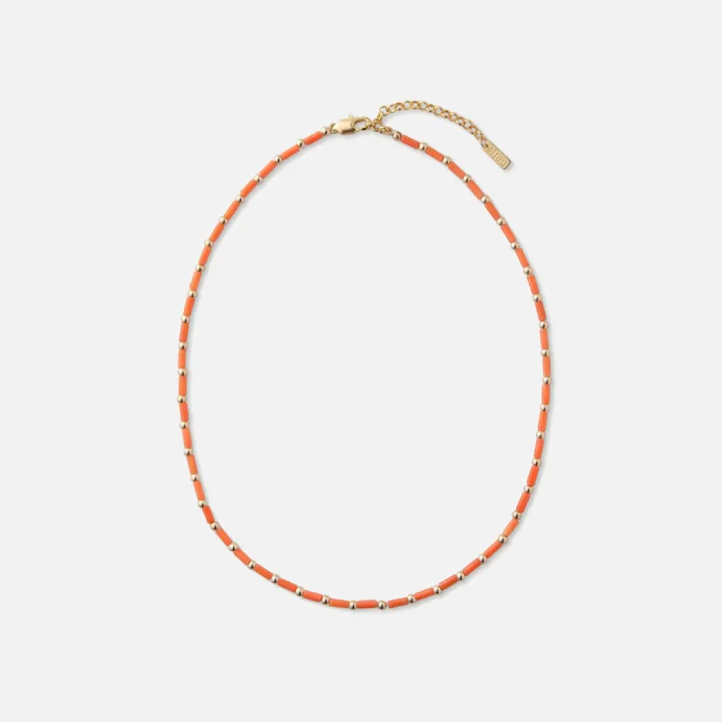 Eliou Tayo Necklace - Orange sold by Kith