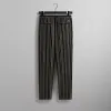 Kith Striped Flannel Barrow Pant - Black sold by Kith