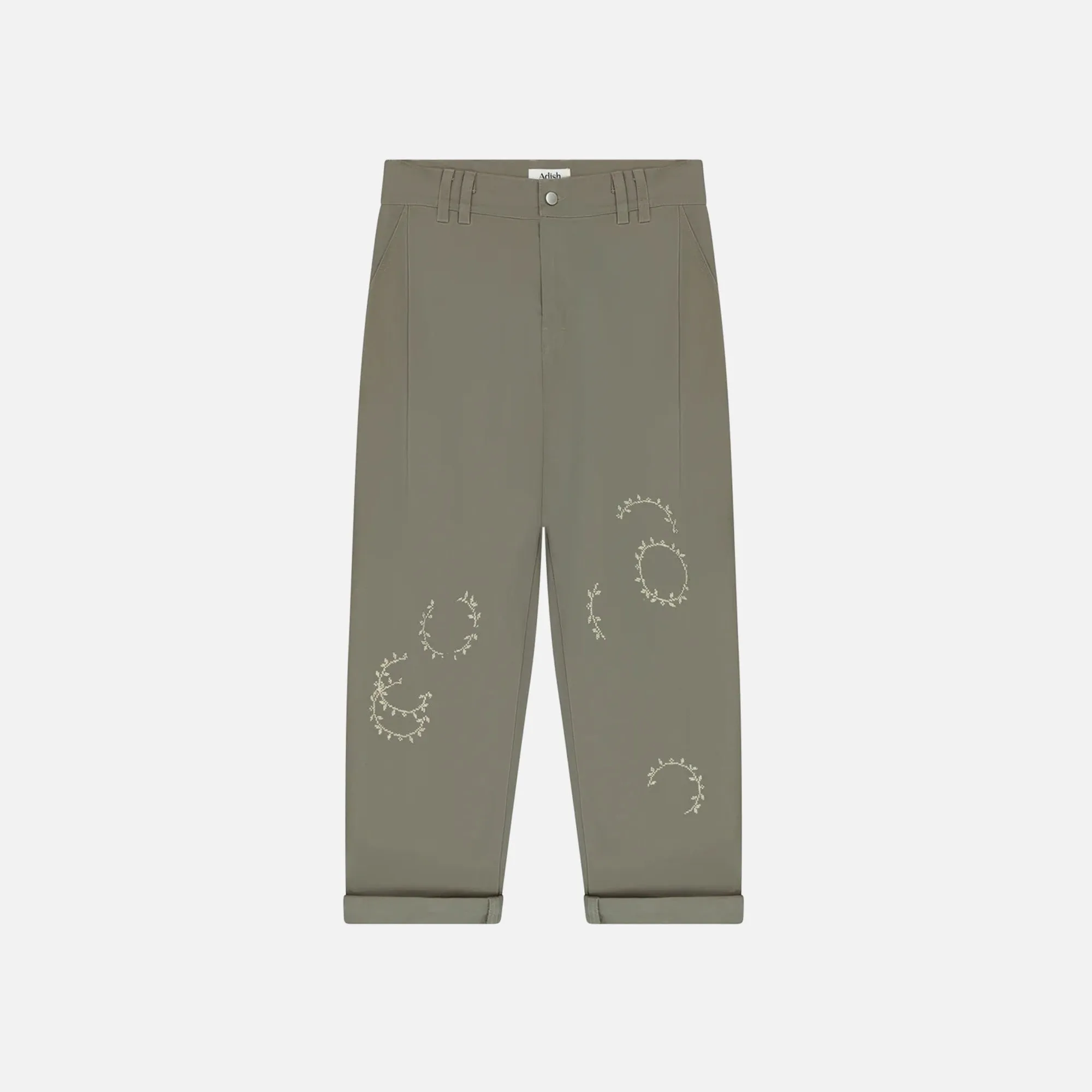 Adish Nafnuf Cotton Chino Pants - Grey sold by Kith