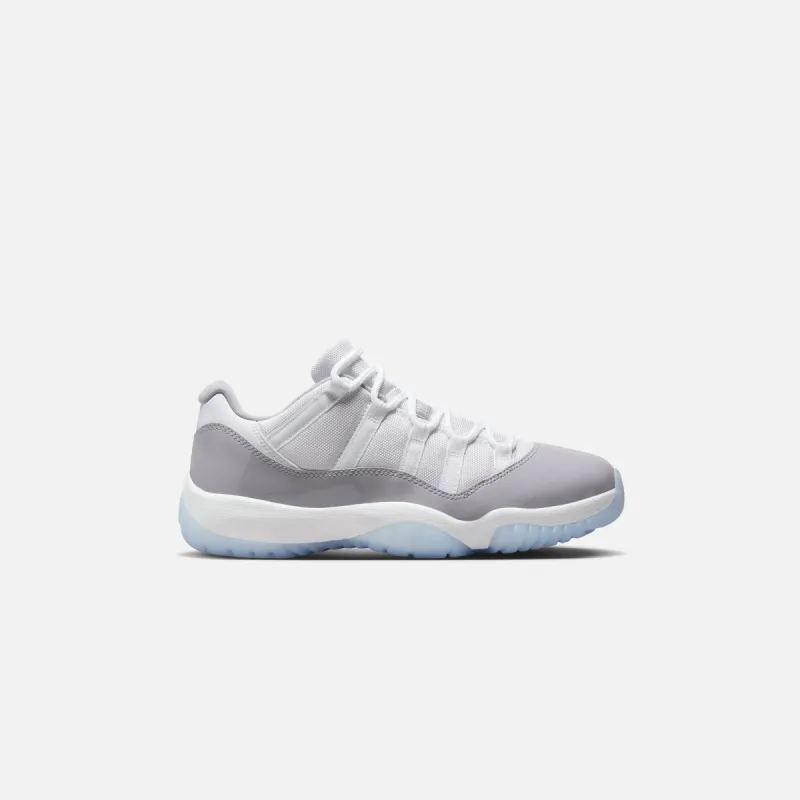 Nike Air Jordan 11 Retro Low Cement Grey - White / Cement Grey / University Blue sold by Kith