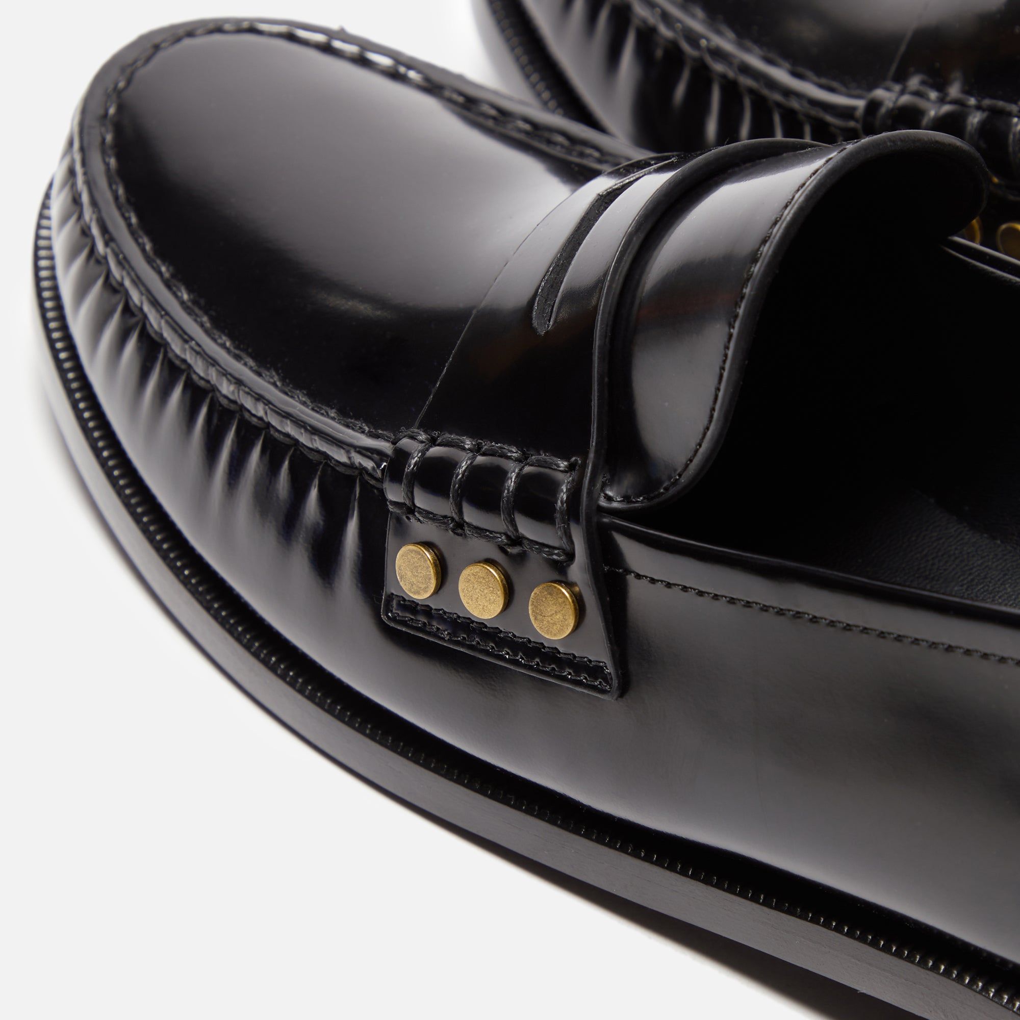 Saint Laurent Le Loafer 15 Plain Vamp Studs Master - Noir sold by Kith product image thumbnail 5