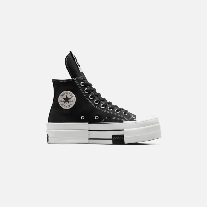Converse x Rick Owens DRKSHDW DBL DRKSTAR Hi - Black sold by Kith