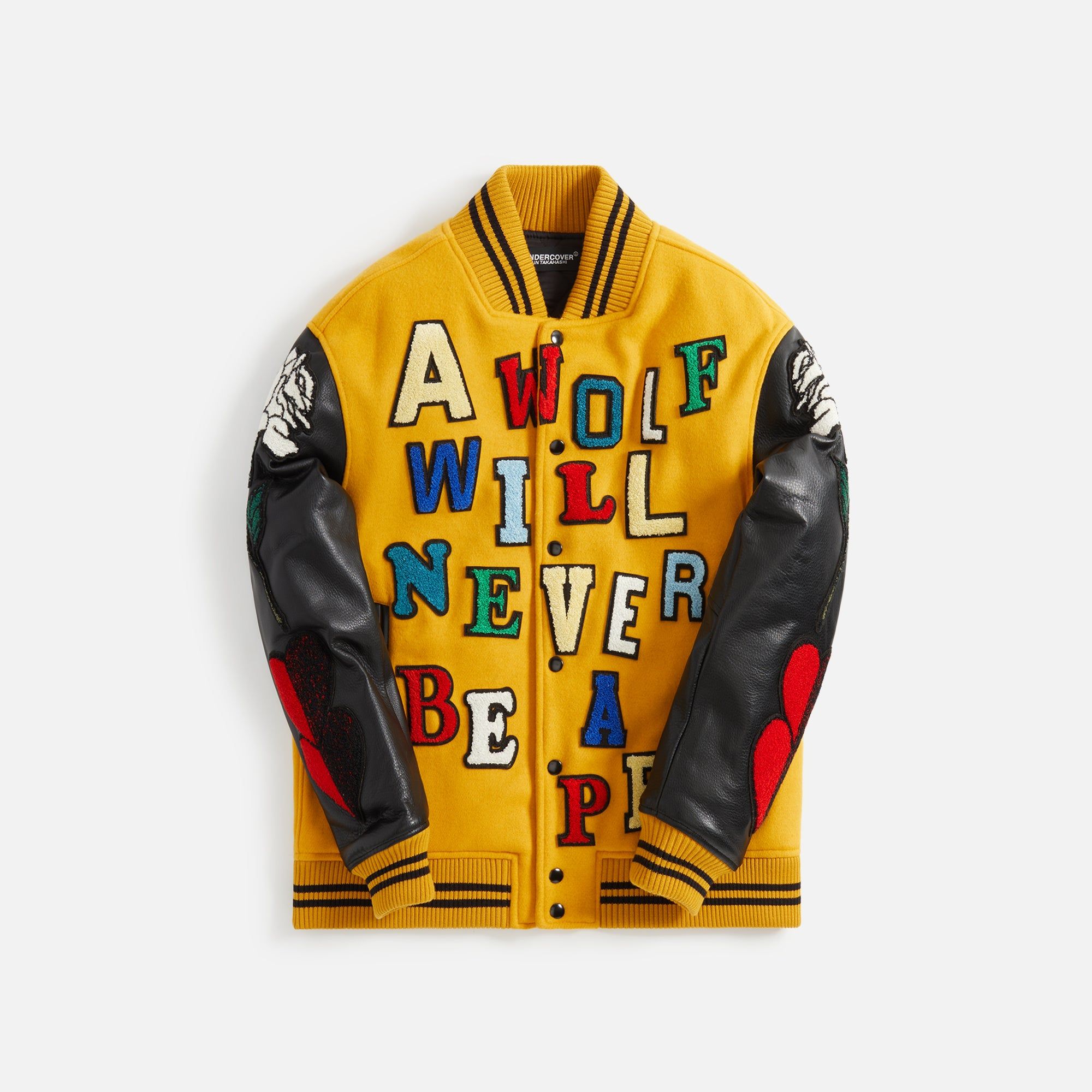 Undercover Varsity Jacket - Yellow sold by Kith