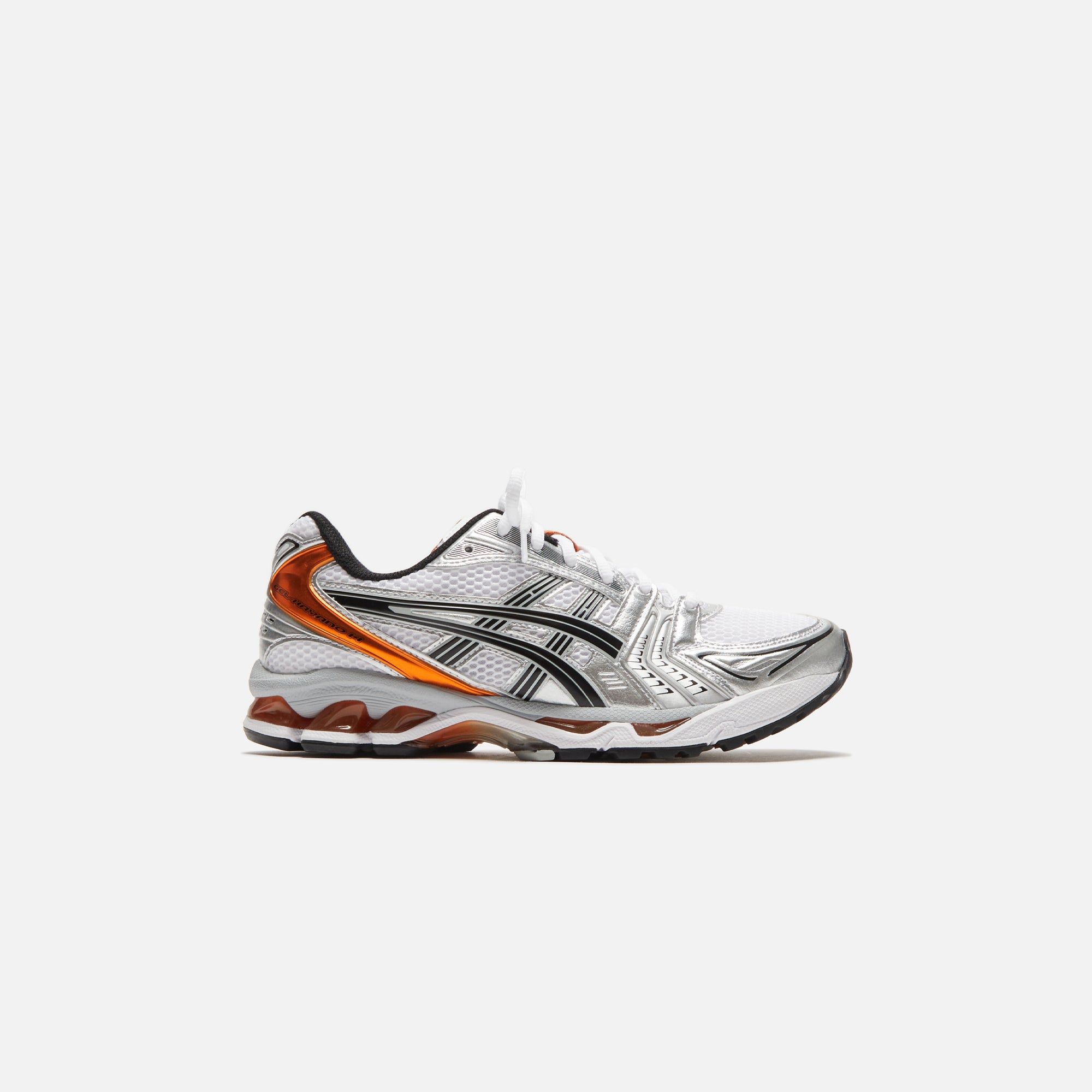 Asics Gel Kayano 14 - White / Piquant Orange sold by Kith