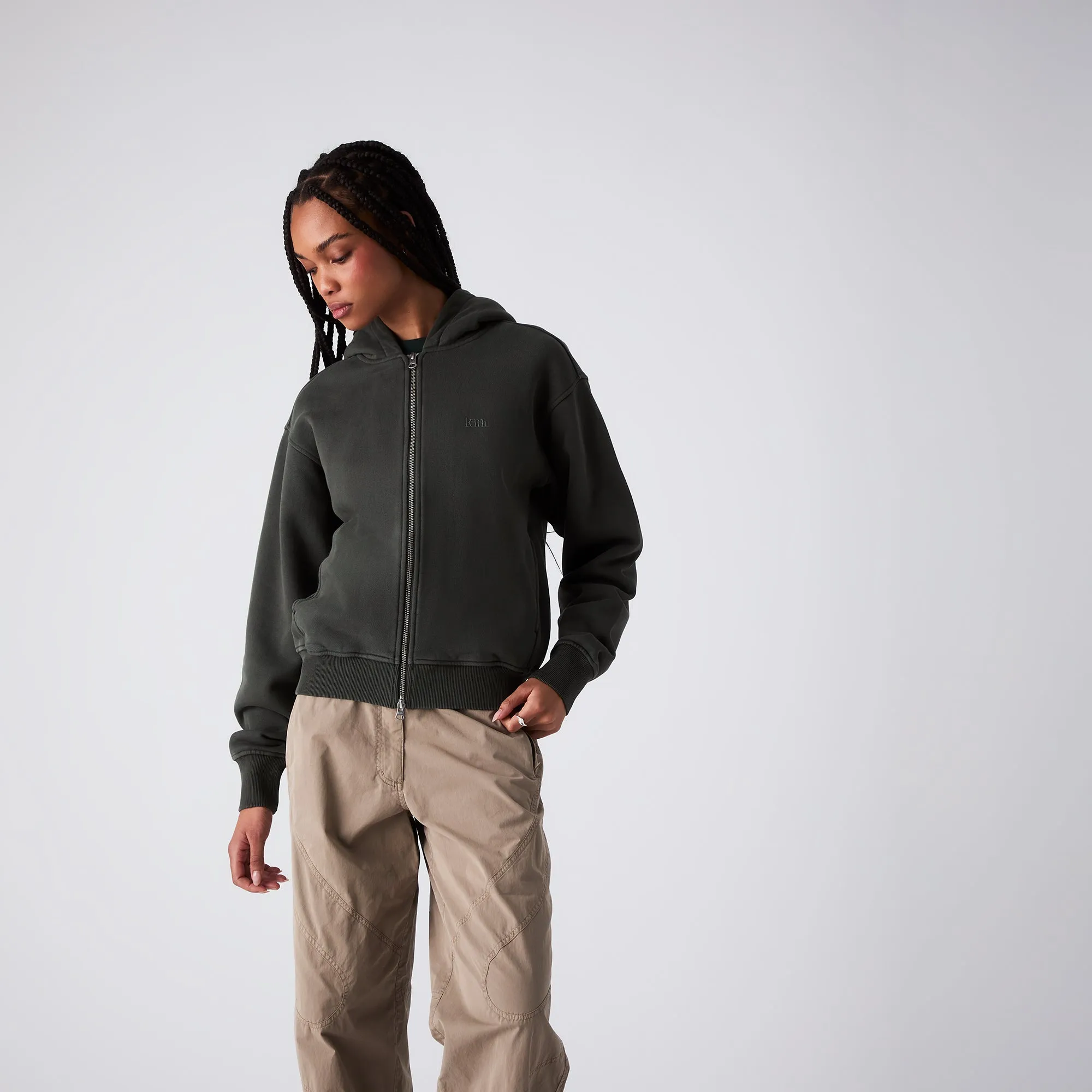 Kith Women Tanner Full Zip Hoodie - Terrain sold by Kith product image thumbnail 2