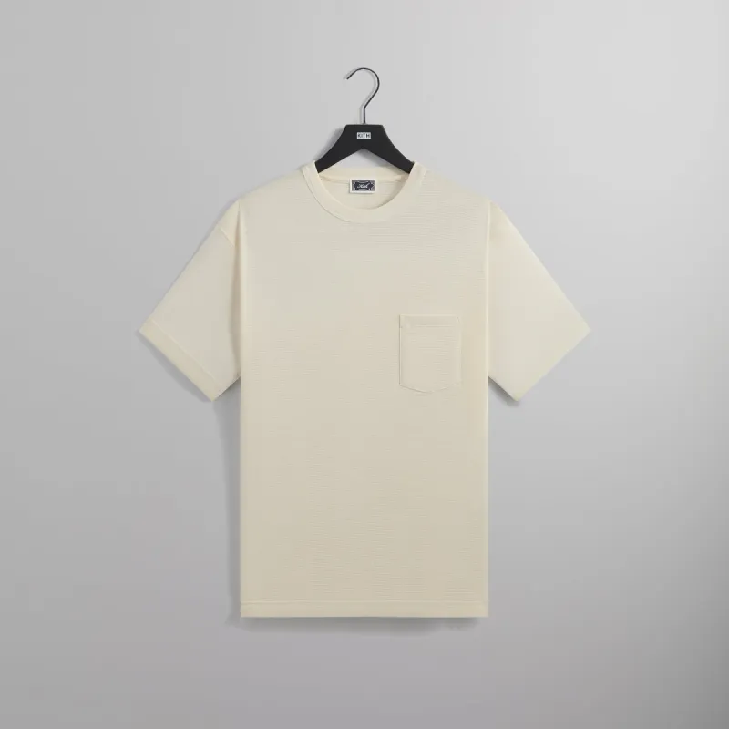 Kith Pointelle Mesh Leonard Pocket Tee - Sandrift sold by Kith