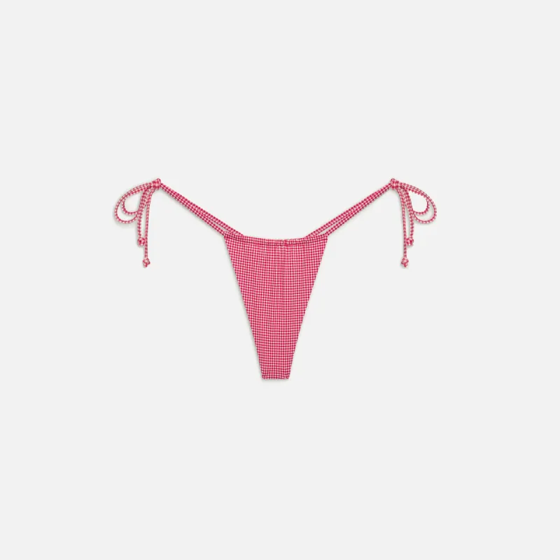 Frankies Bikinis Tia Bottom - Ladybug Gingham sold by Kith