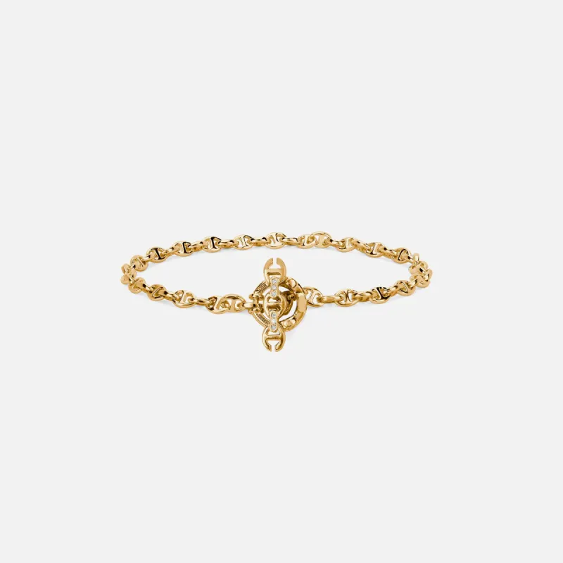 Hoorsenbuhs 3MM Open-Link Bracelet - Yellow Gold sold by Kith