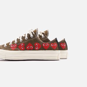 Converse x Comme des Garçons CDG Play Chuck Taylor Low - Multi Heart sold by Kith