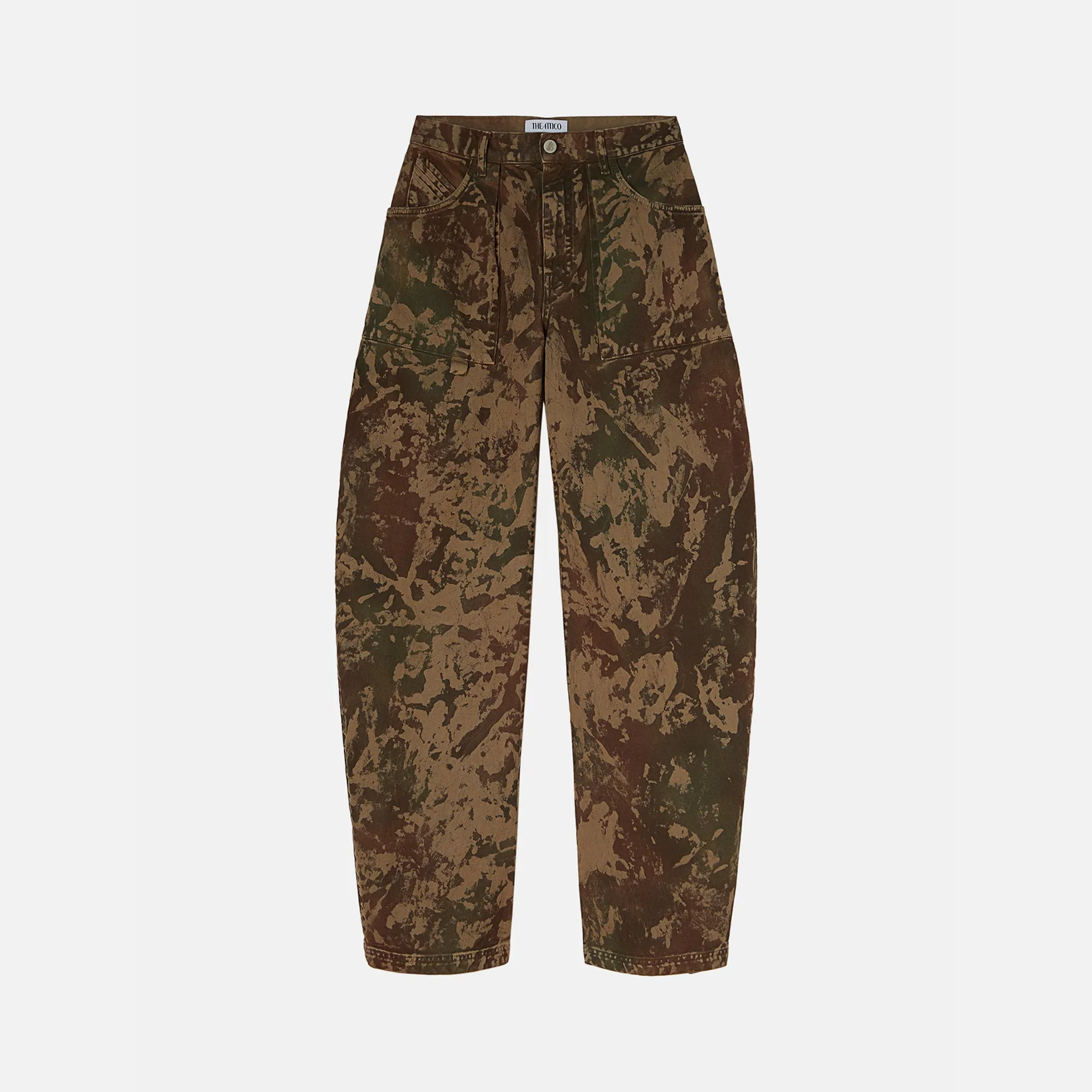 The Attico Effie Long Pant - Chocolate sold by Kith