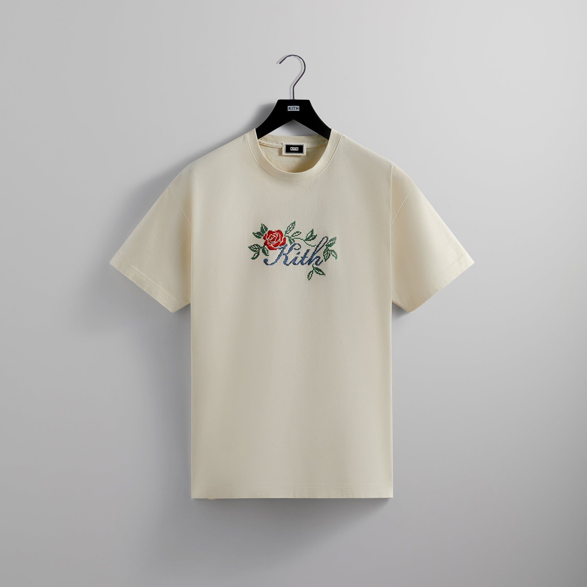 Kith Script Needlepoint Tee - Sandrift sold by Kith