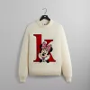 Disney | Kith for Mickey & Friends Minnie K Crewneck Sweater - Sandrift sold by Kith