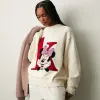 Disney | Kith for Mickey & Friends Minnie K Crewneck Sweater - Sandrift sold by Kith