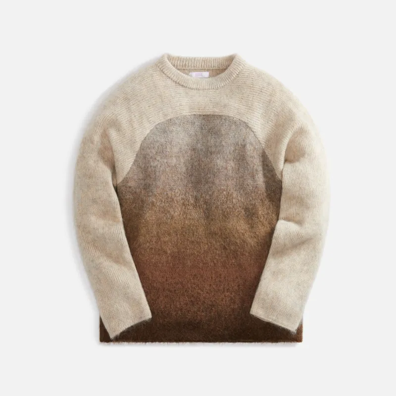 ERL Unisex Gradient Crew Neck Sweat Knit - Brown sold by Kith