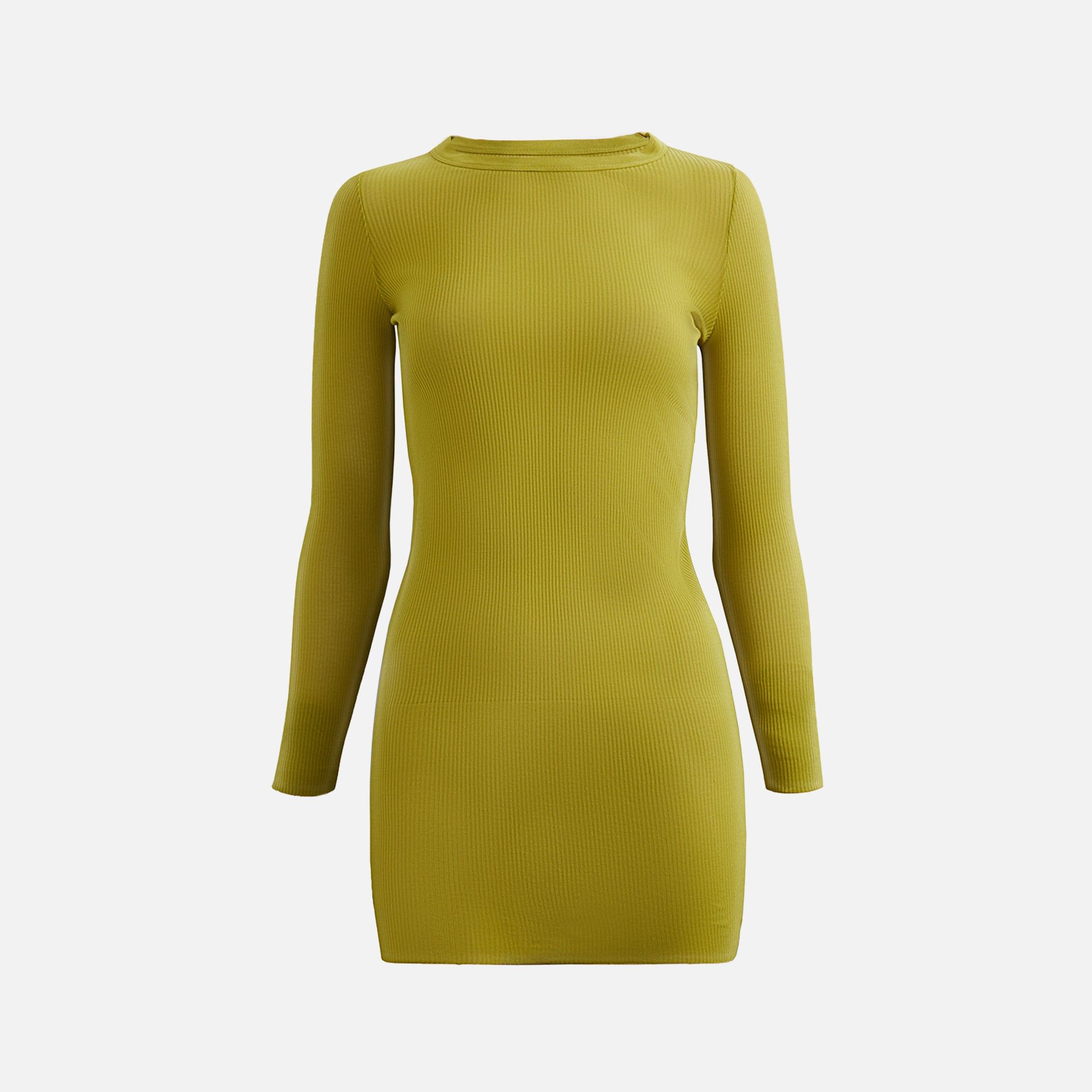 Rick Owens Ribbed Long Sleeve Tee - Acid sold by Kith