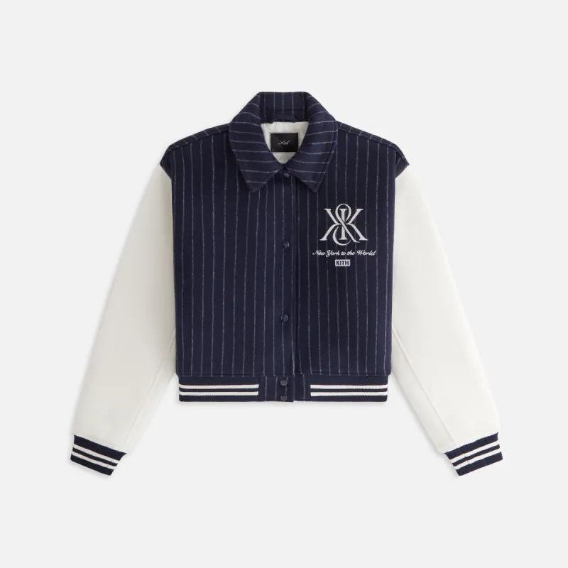 Kith Women Campbell Crest Wool Jacket - Nocturnal sold by Kith