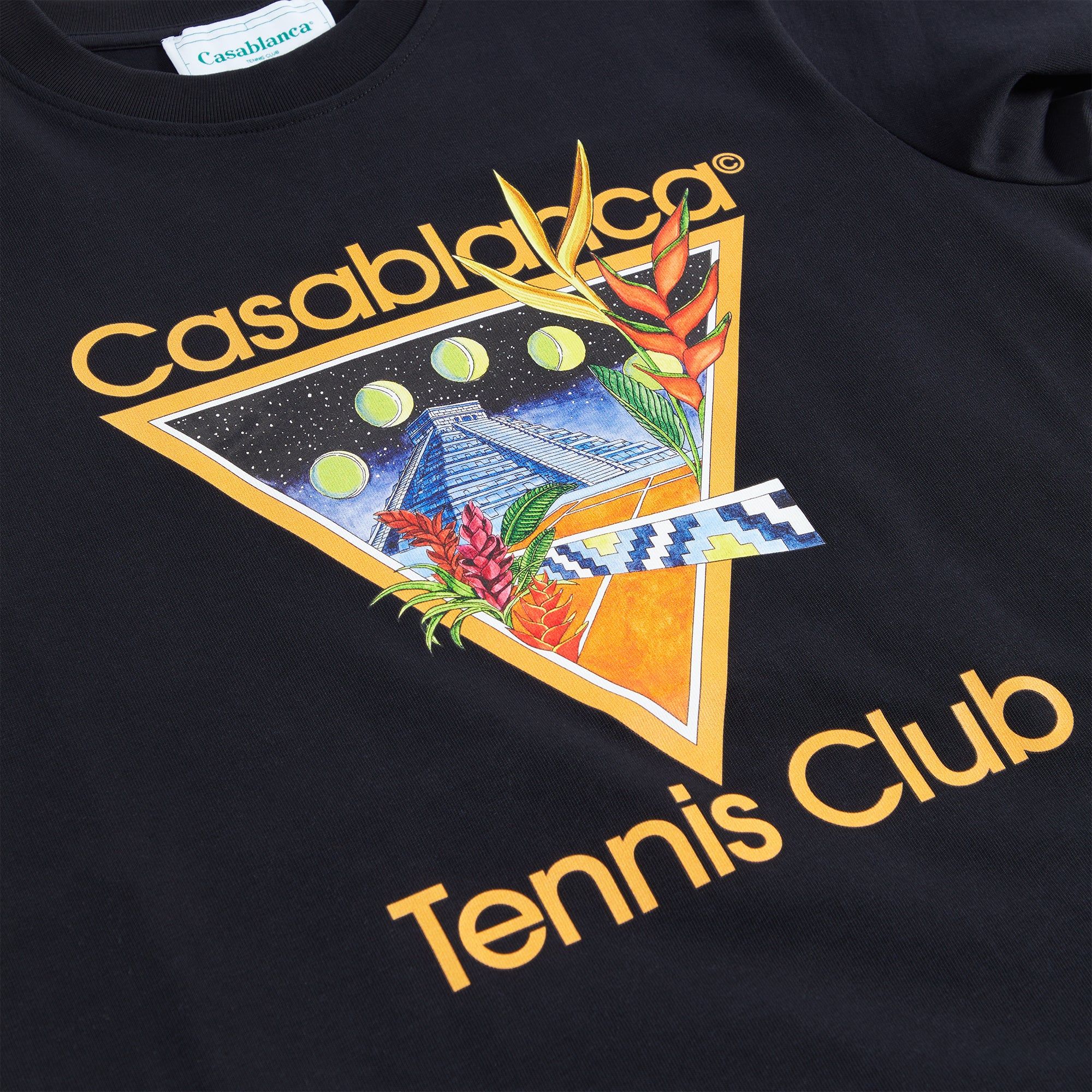Casablanca Tennis Icon Club Printed Tee - Black sold by Kith product image thumbnail 3