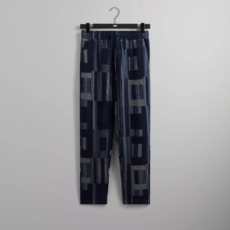 Kith Geometric Knit Elmhurst Pant - Nocturnal sold by Kith