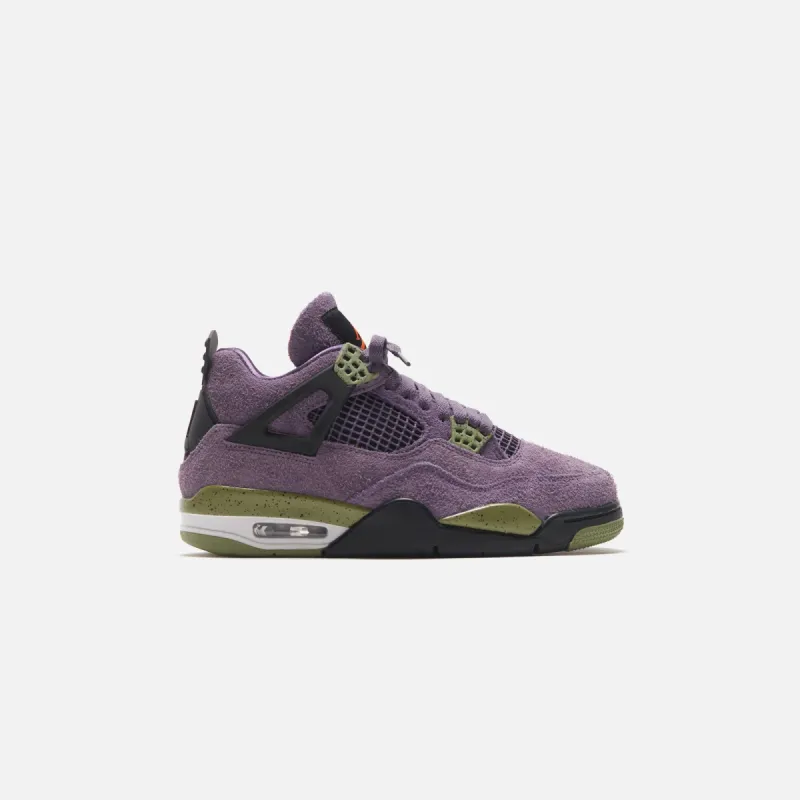 Nike WMNS Air Jordan 4 Retro - Canyon Purple / Safety Orange sold by Kith