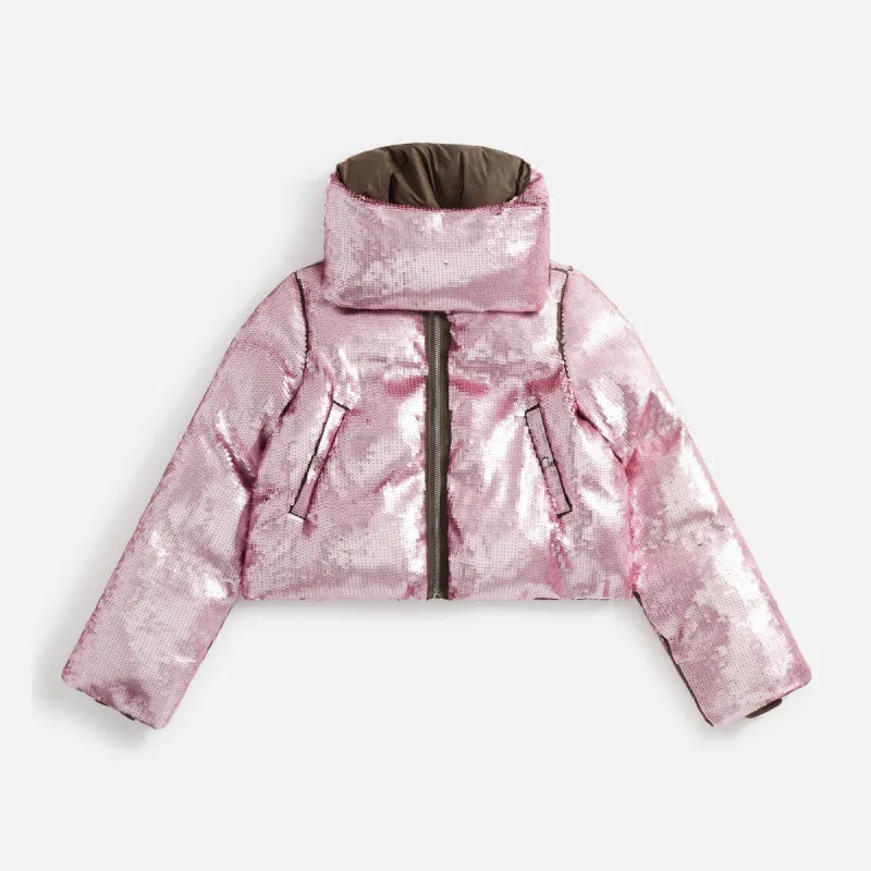 Rick Owens Funnel Neck Jacket - Dust / Pink sold by Kith