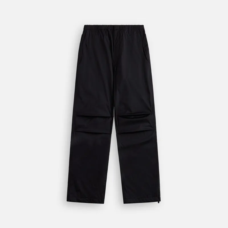 Auralee Hard Twist Polyester Satin Laminate Field Pants - Black sold by Kith