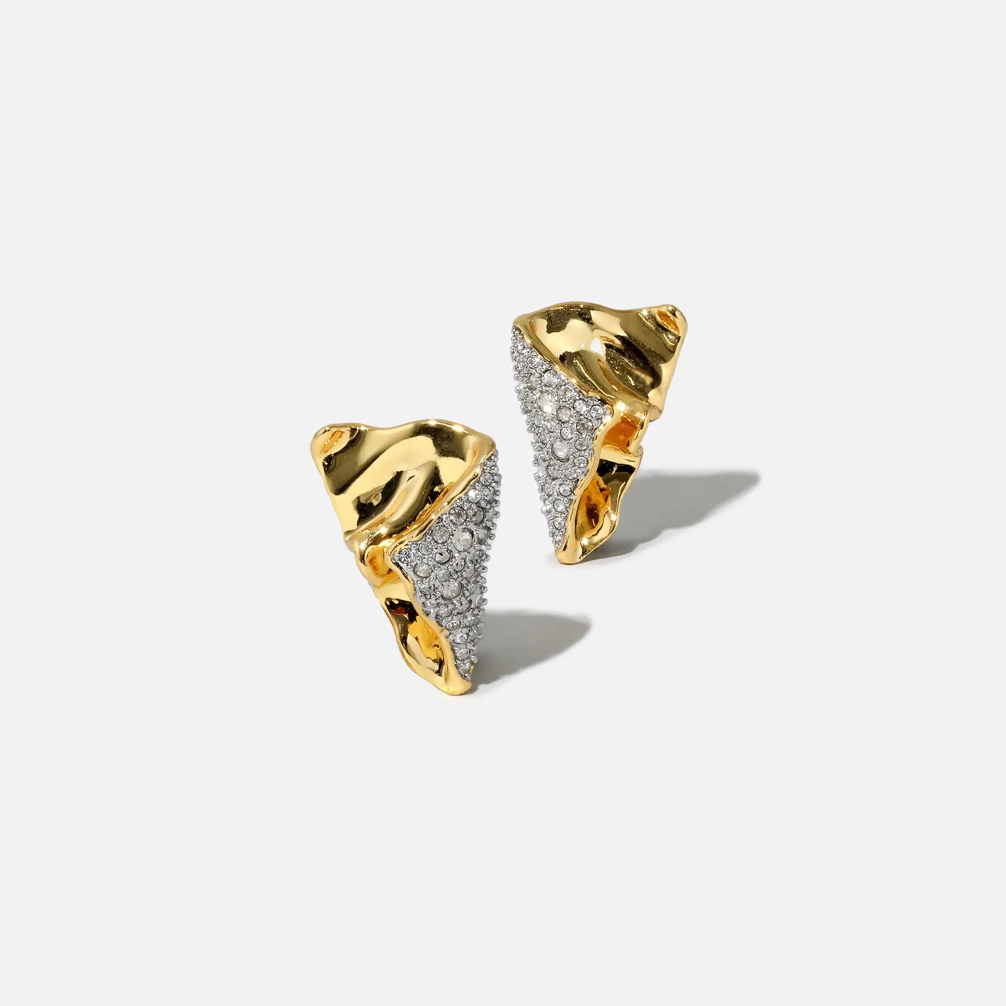Alexis Bittar Solanales Crystal Golded Mini Earrings - Gold sold by Kith product image thumbnail 2