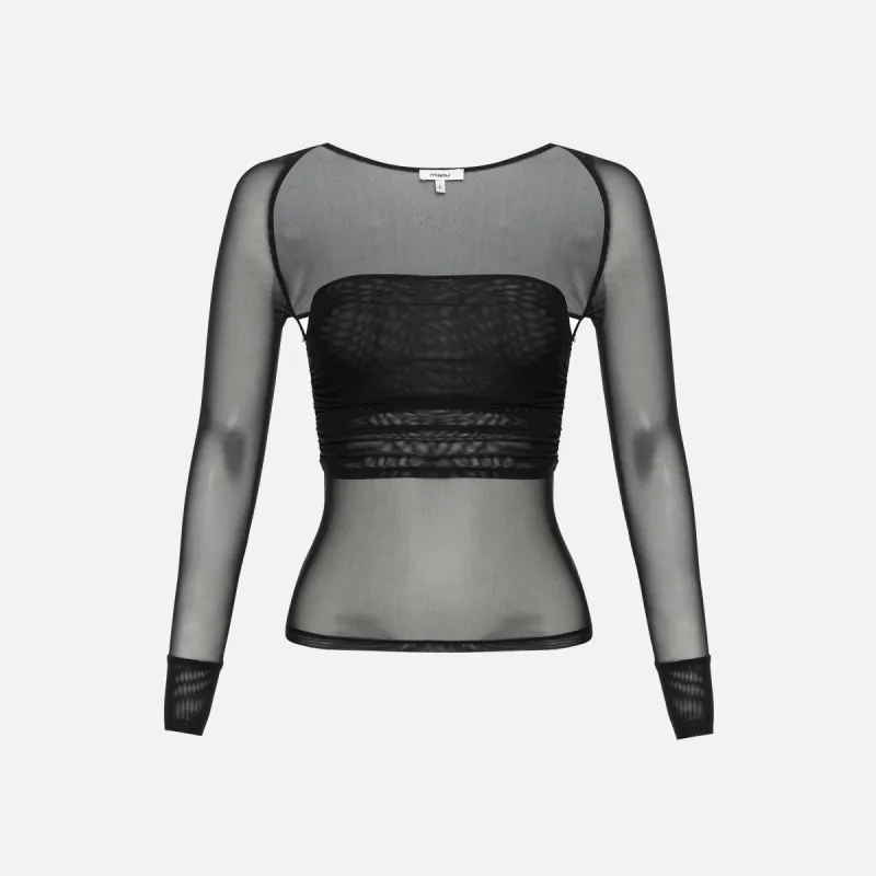 Miaou Iris Top - Black sold by Kith