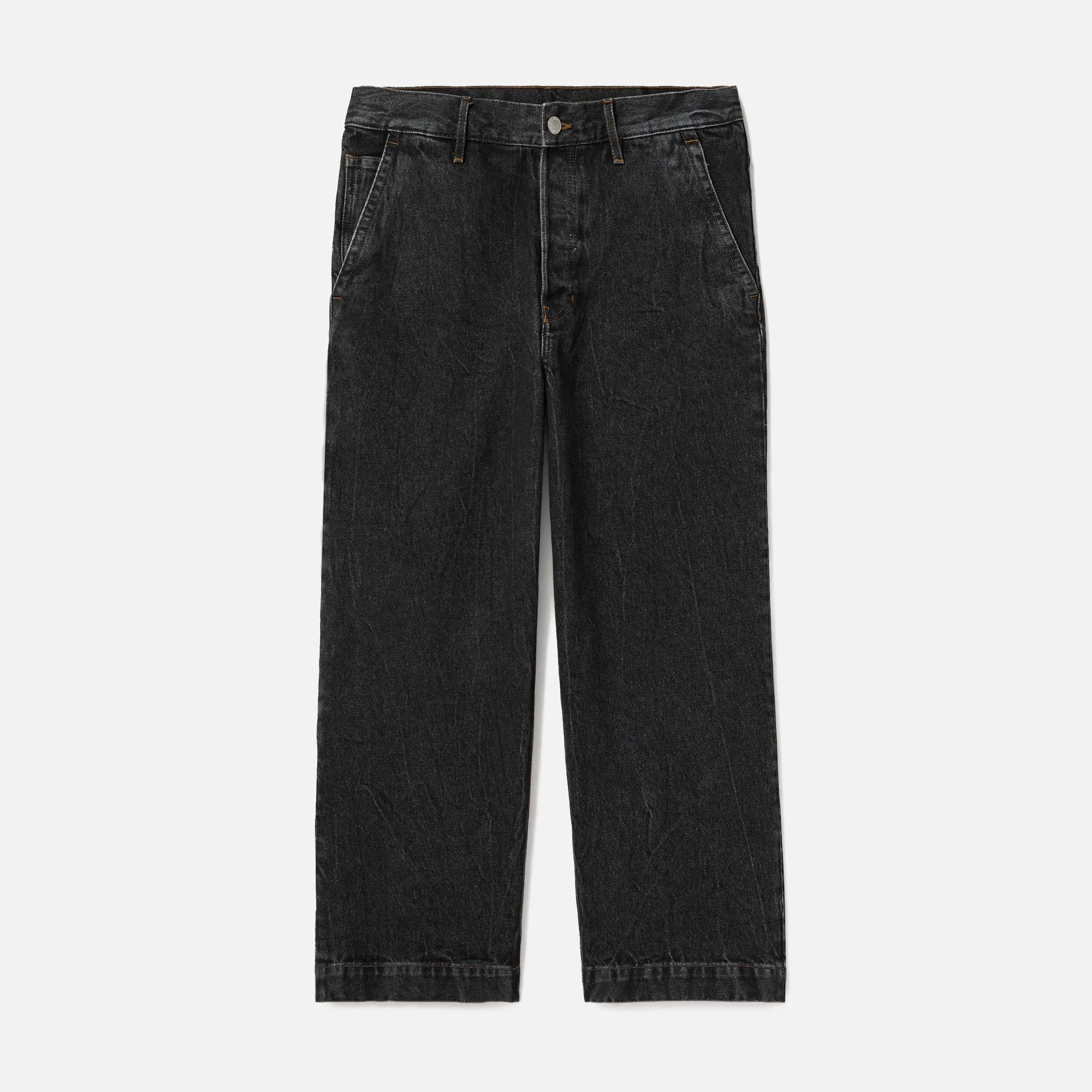 Dries Van Noten Pine Marble Wash Denim - Black sold by Kith