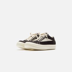 Rick Owens DRKSHDW Vintage Sneakers - Black / Milk / Milk sold by Kith