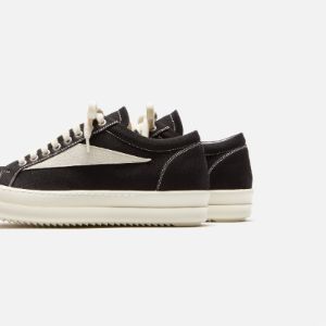 Rick Owens DRKSHDW Vintage Sneakers - Black / Milk / Milk sold by Kith